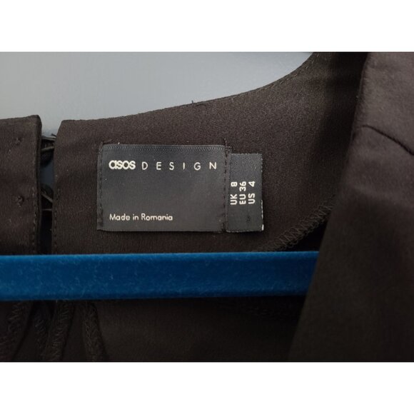 ASOS Black Cape Midi Dress - Picture 5 of 5